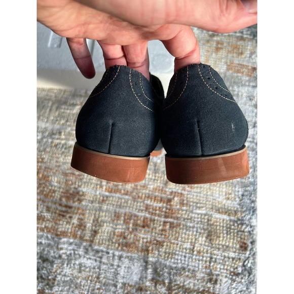 Mens FLORSHEIM Suede Wingtip Shoes Blue Sz 12D - Picture 8 of 12